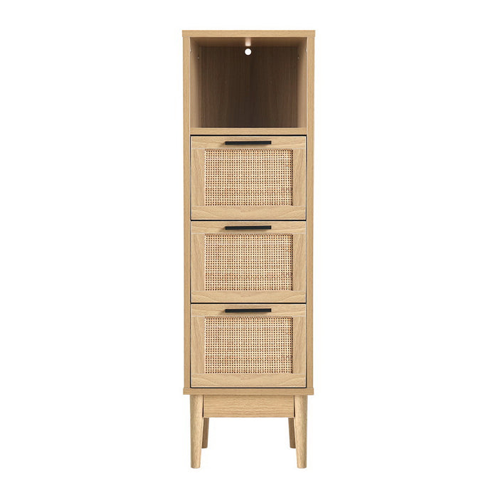 Rattan Chest of 3 Drawers