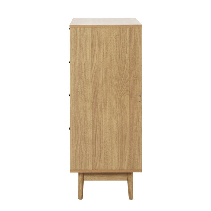 Rattan Tallboy - 4 Chest of Drawers