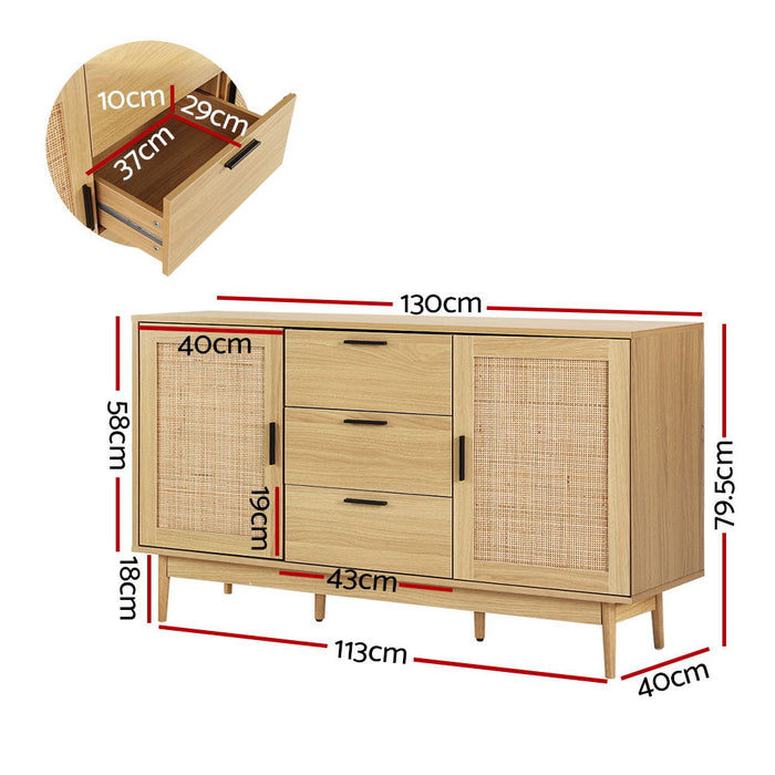 Rattan Buffet Hallway Table