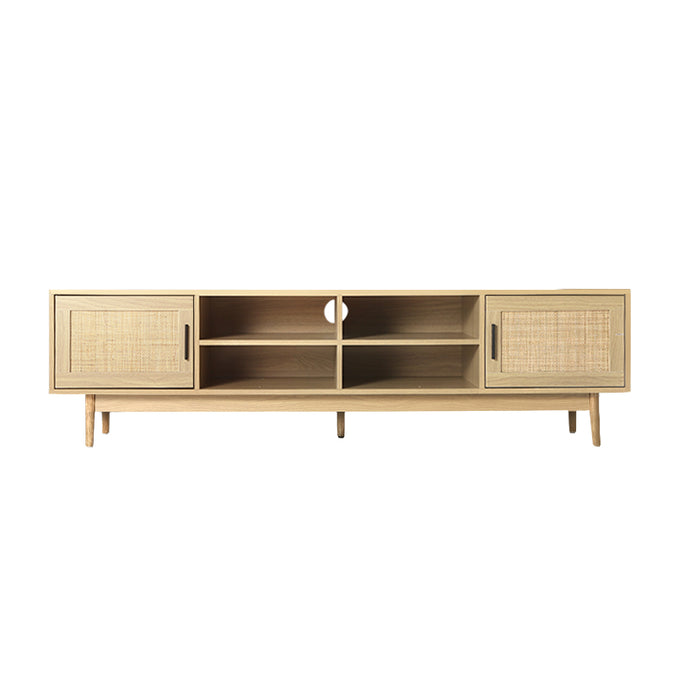 Rattan TV Cabinet Entertainment Unit - 180CM