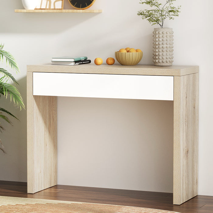 Console Table Hallway Sofa Table Entry Desk With Storage Drawer 100CM