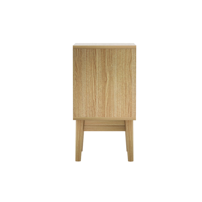 Rattan Bedside Table - 2 Drawers