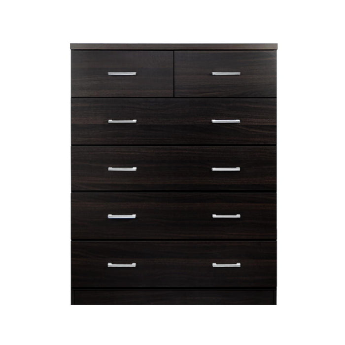 Tallboy 6 Drawers Storage Cabinet - Walnut