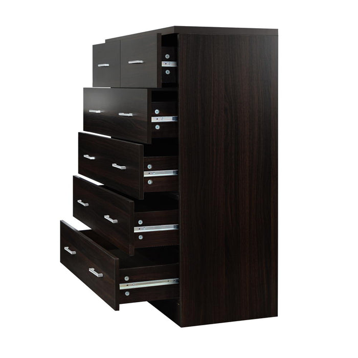 Tallboy 6 Drawers Storage Cabinet - Walnut