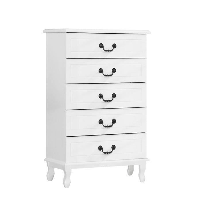 Chest of Drawers Tallboy Dresser Table Bedside Storage Cabinet Bedroom