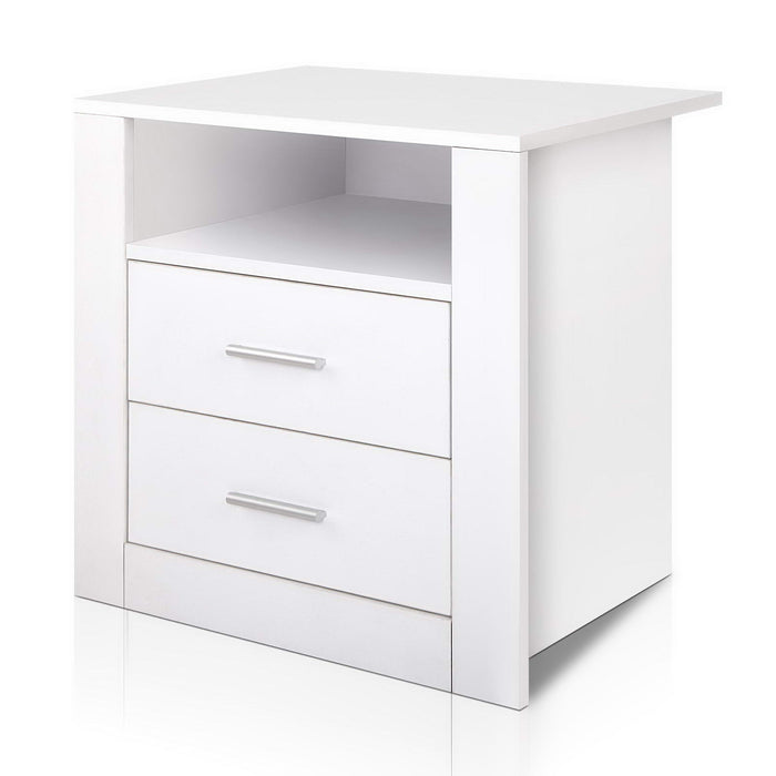 Bedside Tables Drawers Storage Cabinet Drawers Side Table White