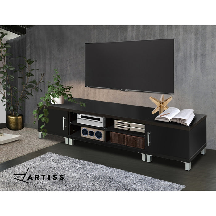 Entertainment Unit with Cabinets - Black