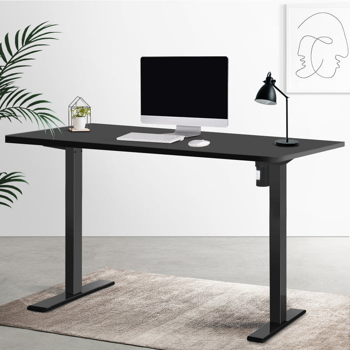 Electric Standing Desk Motorised Adjustable Sit Stand Desks Black