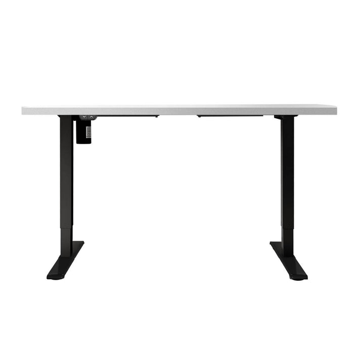 Electric Standing Desk Motorised Sit Stand Desks Table Black White 140cm