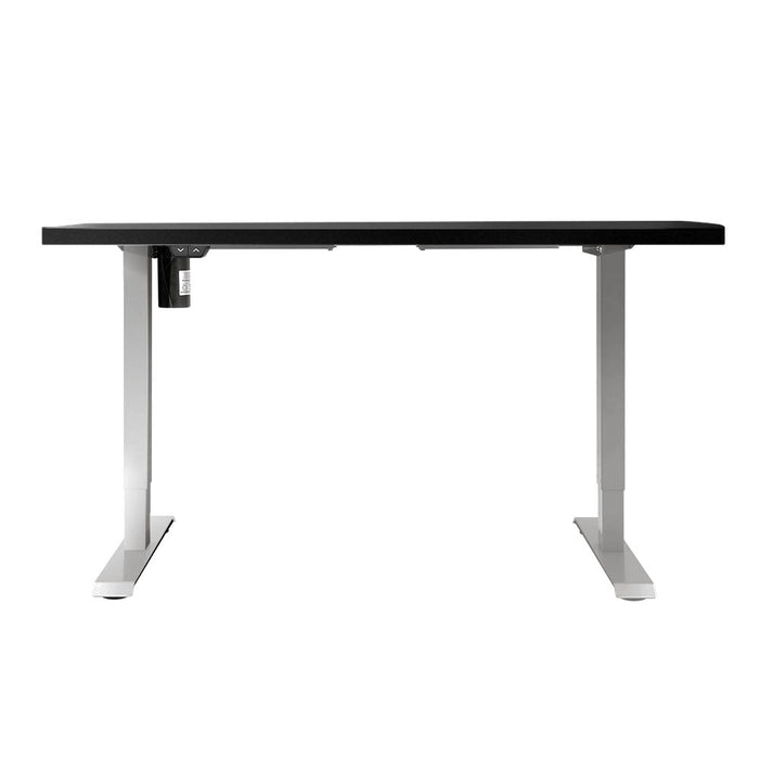 Electric Standing Desk Motorised Sit Stand Desks Table Grey Black 140cm