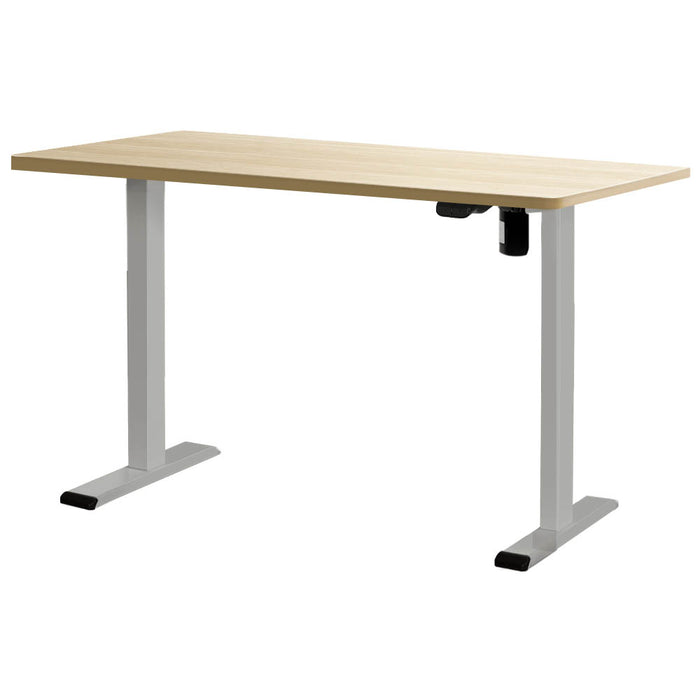 Electric Standing Desk Motorised Adjustable Sit Stand Desks Grey Oak