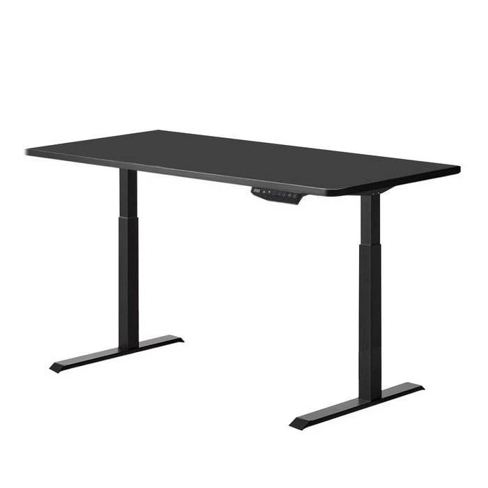 Standing Desk Adjustable Height Desk Dual Motor Electric Black Frame Desk Top 120cm