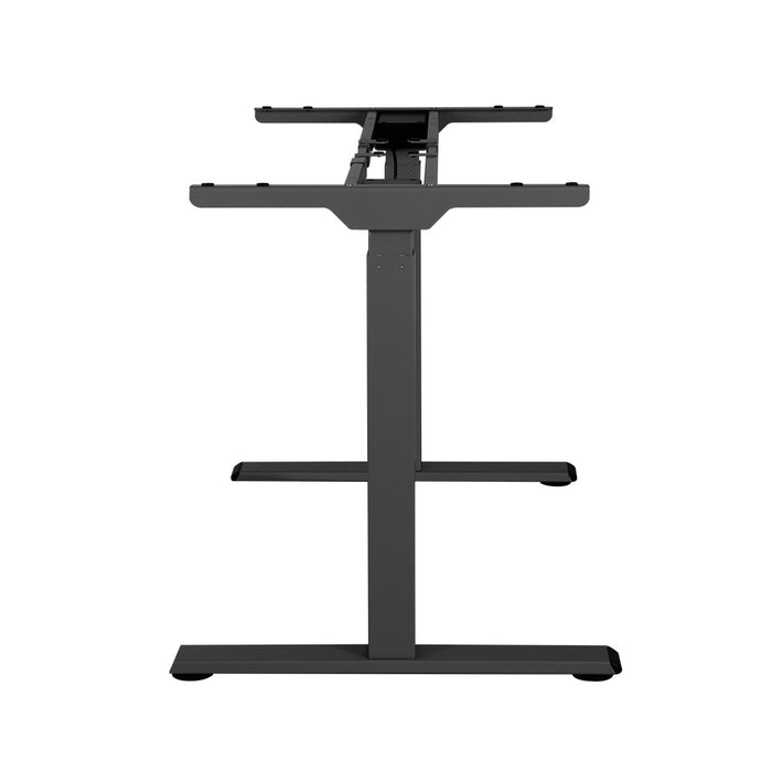 Standing Desk Sit Stand Motorised Adjustable Frame Only Black Dual Motor