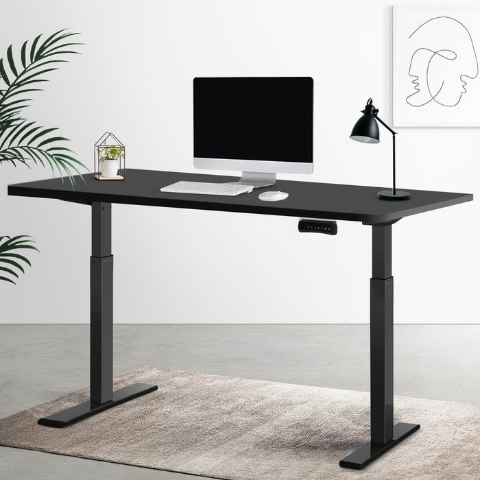 Standing Desk Electric Height Adjustable Sit Stand Desks Black 140cm