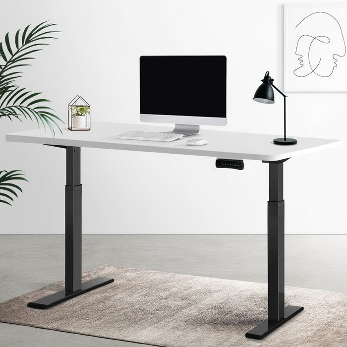 Standing Desk Electric Height Adjustable Sit Stand Desks Black White