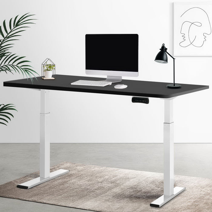 Standing Desk Electric Height Adjustable Sit Stand Desks White Black