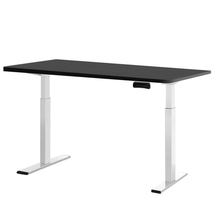 Standing Desk Electric Adjustable Sit Stand Desks White Black 140cm