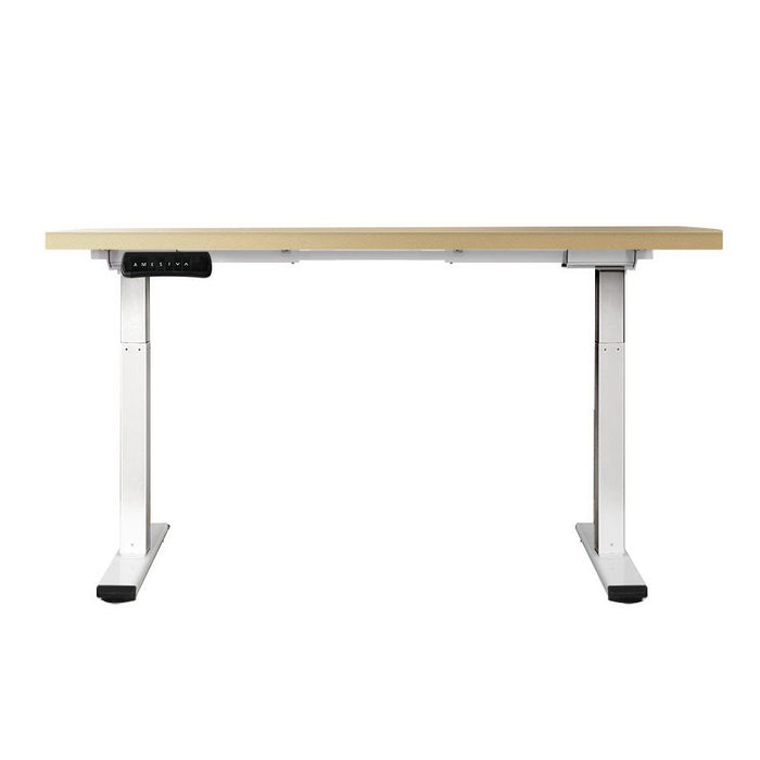 Standing Desk Electric Height Adjustable Sit Stand Desks White Oak