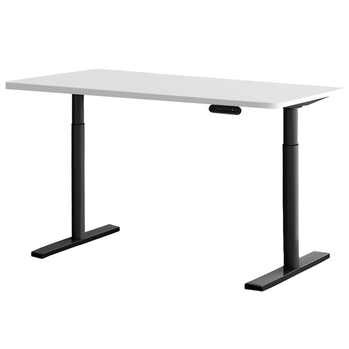 Electric Standing Desk Motorised Adjustable Sit Stand Desks Black White