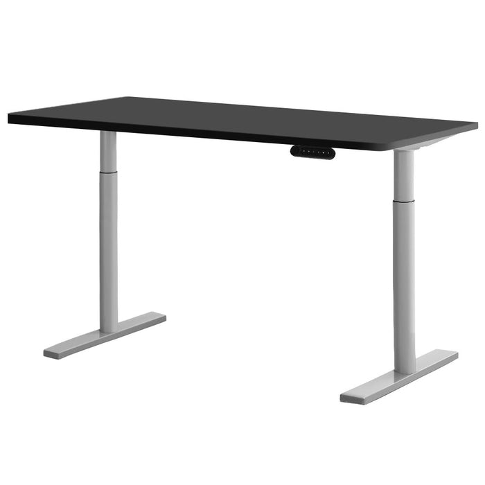 Electric Standing Desk Motorised Adjustable Sit Stand Desks Grey Black