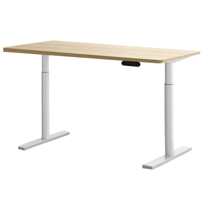 Electric Standing Desk Height Adjustable Sit Stand Desks White Oak