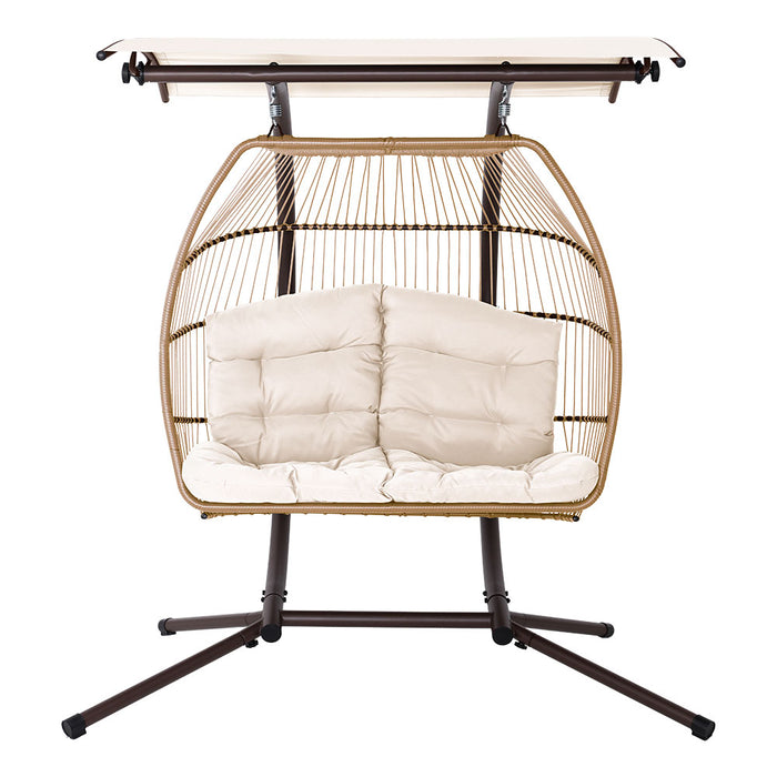 Rebecca Double Egg Swing Chair