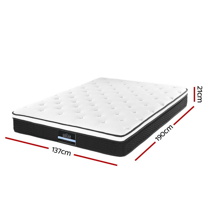 Bonita Euro Top Bonnell Spring Mattress 21cm Thick Double