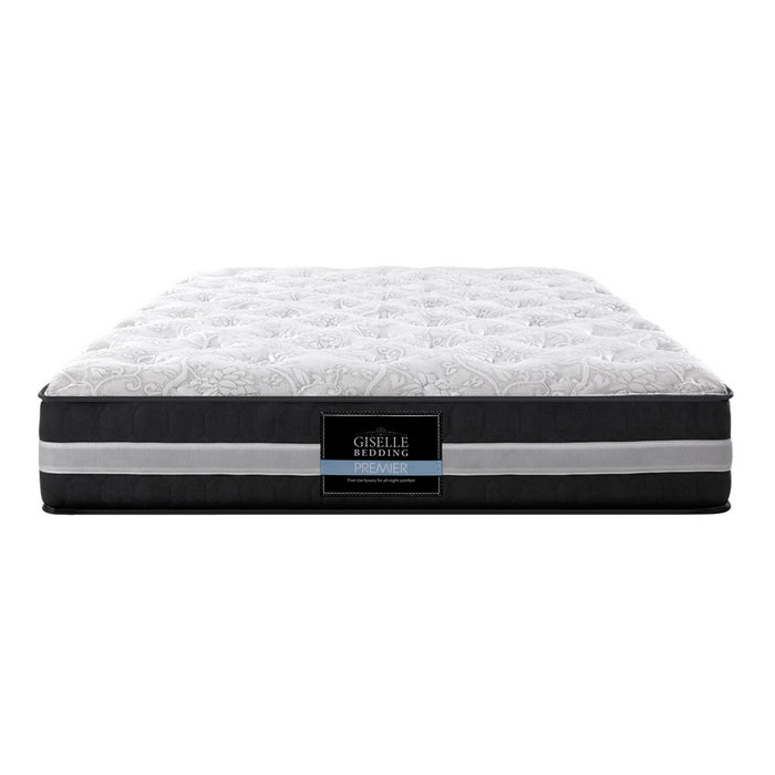 Double Mattress Bed Size 7 Zone Pocket Spring Medium Firm Foam 30cm