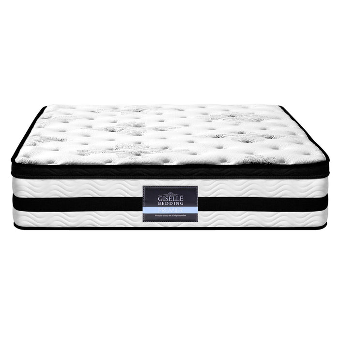 Super King Mattress Bed Euro Top Pocket Spring Firm Foam 34CM