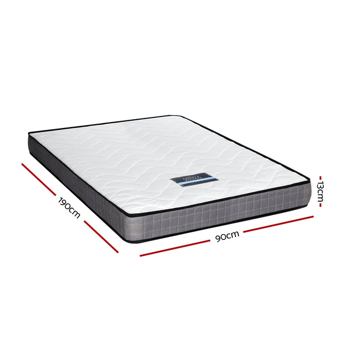 Medium Firm Mattresses Tight Top Bed Bonnel Spring 13cm SINGLE