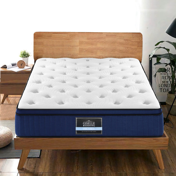 Franky Euro Top Cool Gel Pocket Spring Mattress 34cm Thick Queen