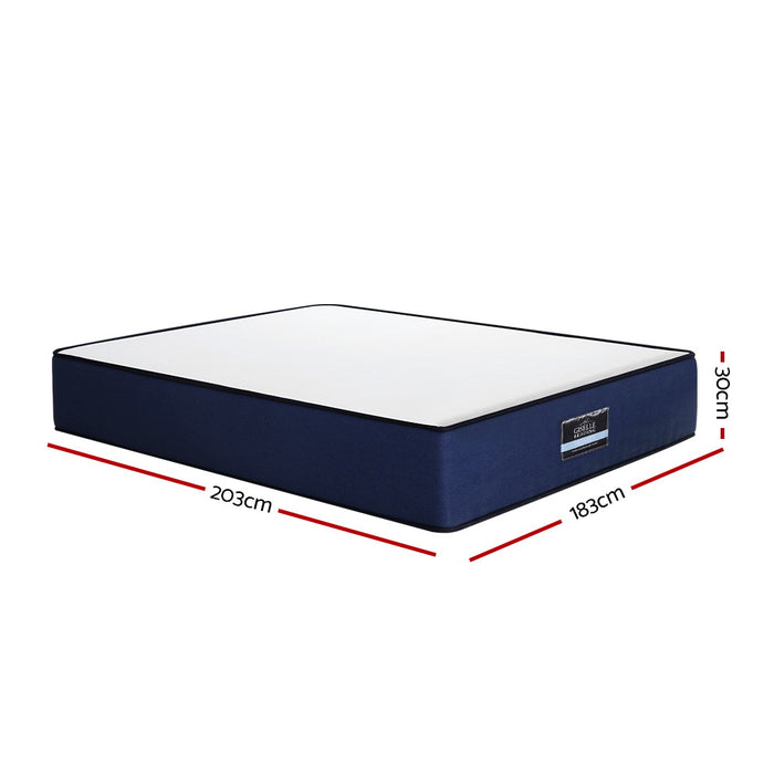 King Mattress Pocket Spring 7-zone Latex Foam Layer Bed Mattresses