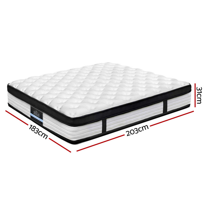 KING - Devon Euro Top Pocket Spring Mattress 31cm Thick King