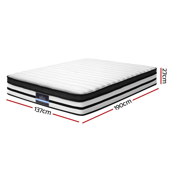 DOUBLE - Cooper Mattress Euro Top Pocket Spring Foam 27CM Double