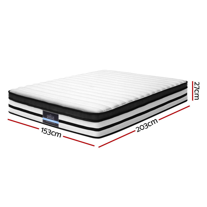 Rostock Euro Top Pocket Spring Mattress 27cm Thick Queen