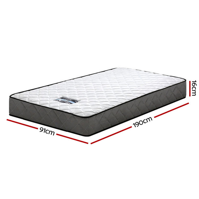 SINGLE - Alzbeta Bonnell Spring Mattress 16cm Thick Single