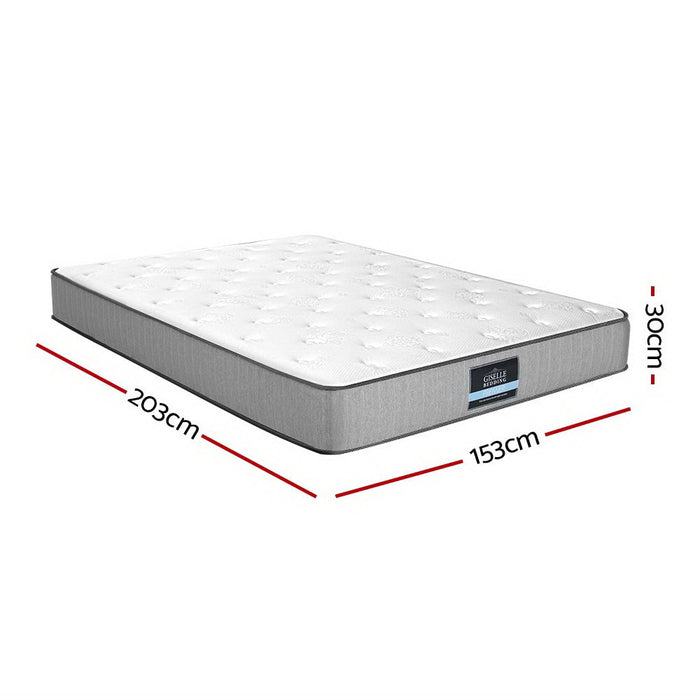 Queen Mattress Extra Firm Pocket Spring Foam Super Firm 23cm