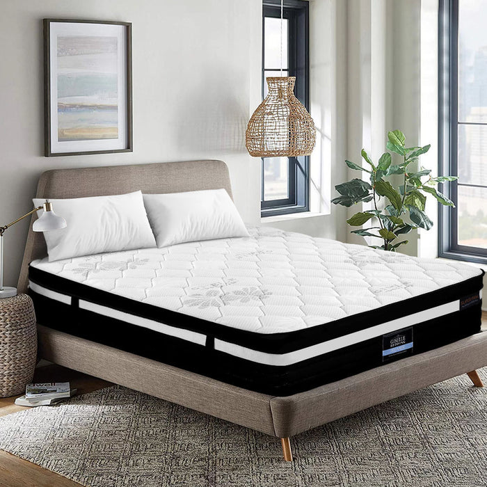 DOUBLE Bed Mattress Size Extra Firm 7 Zone Pocket Spring Foam 28cm