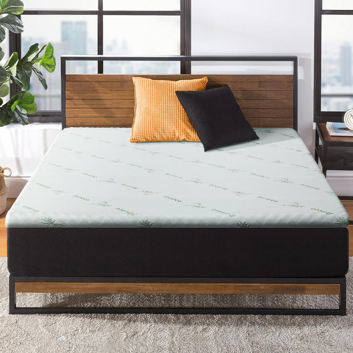 Cool Gel Memory Foam Mattress Topper w/Bamboo Cover 5cm - Single