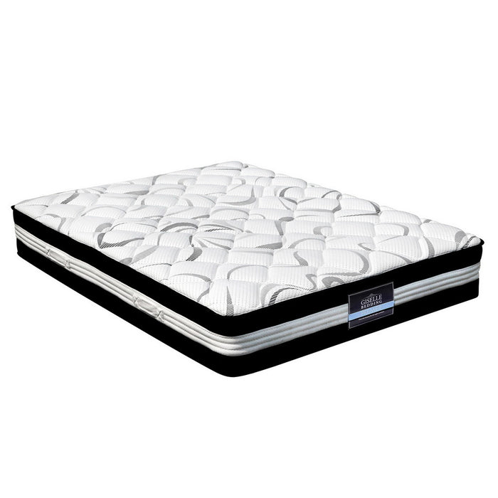 QUEEN - Mykonos Euro Top Pocket Spring Mattress 30cm Thick Queen