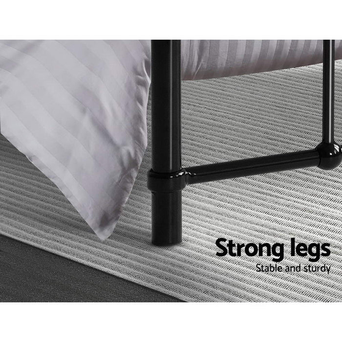 LEO Metal Bed Frame - Single (Black)