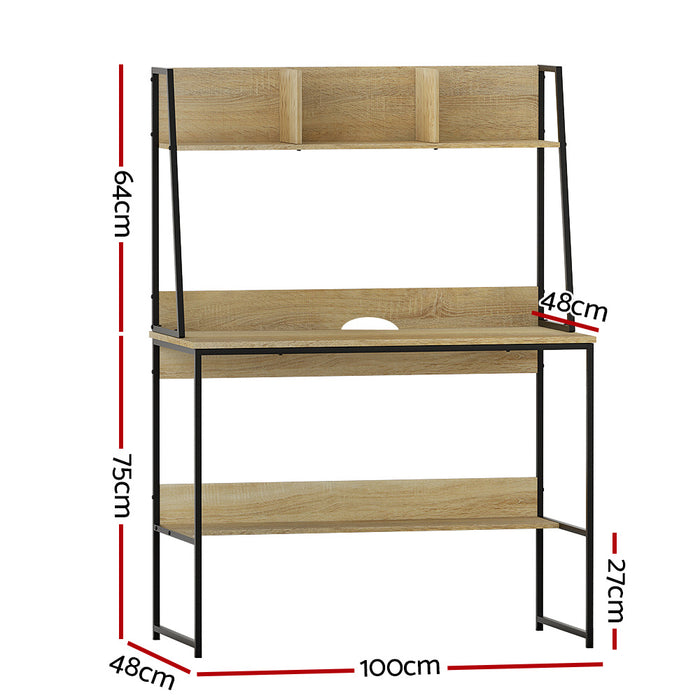 Computer Desk Office Desks Study Table Workstation Bookshelf Storage