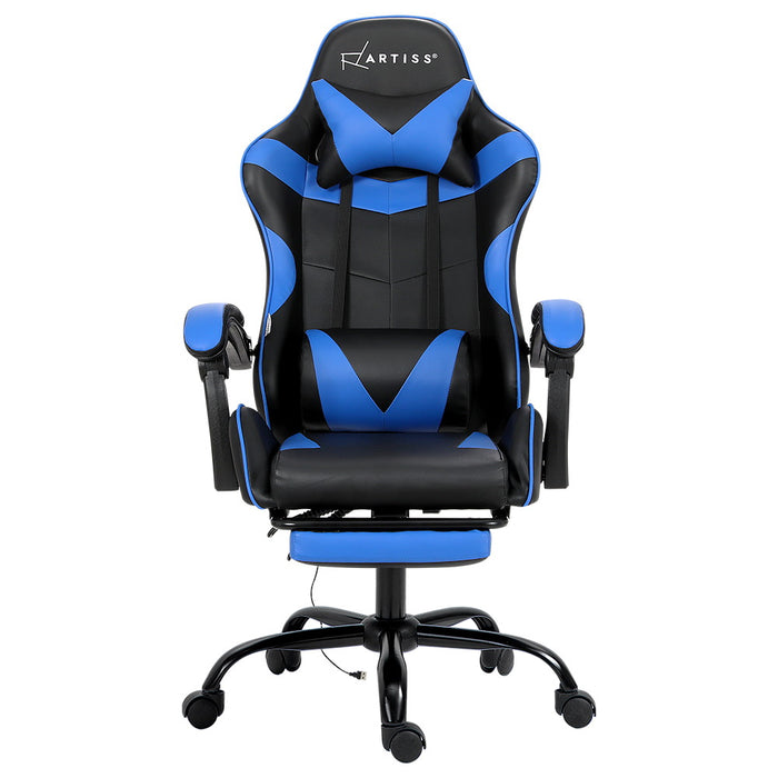 Gaming Chairs Massage Racing Recliner Leather Office Chair Footrest