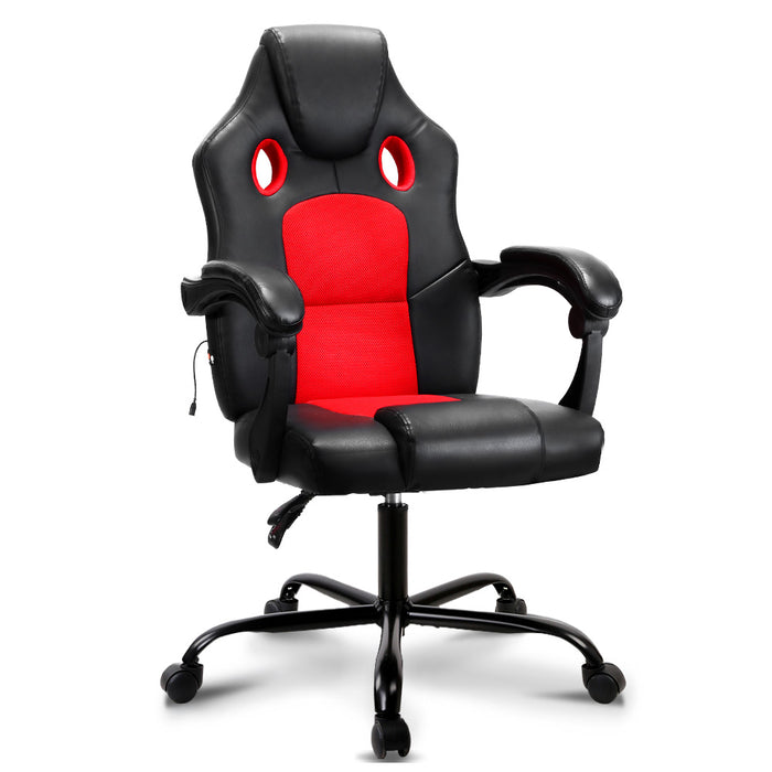 Massage Office Chair Gaming Computer Seat Recliner Racer Red