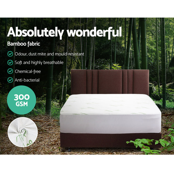 Bamboo Mattress Protector Single