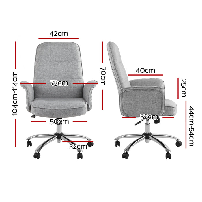 Fabric Office Chair Grey