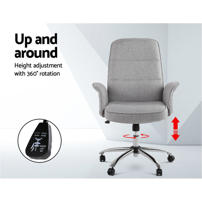 Fabric Office Chair Grey