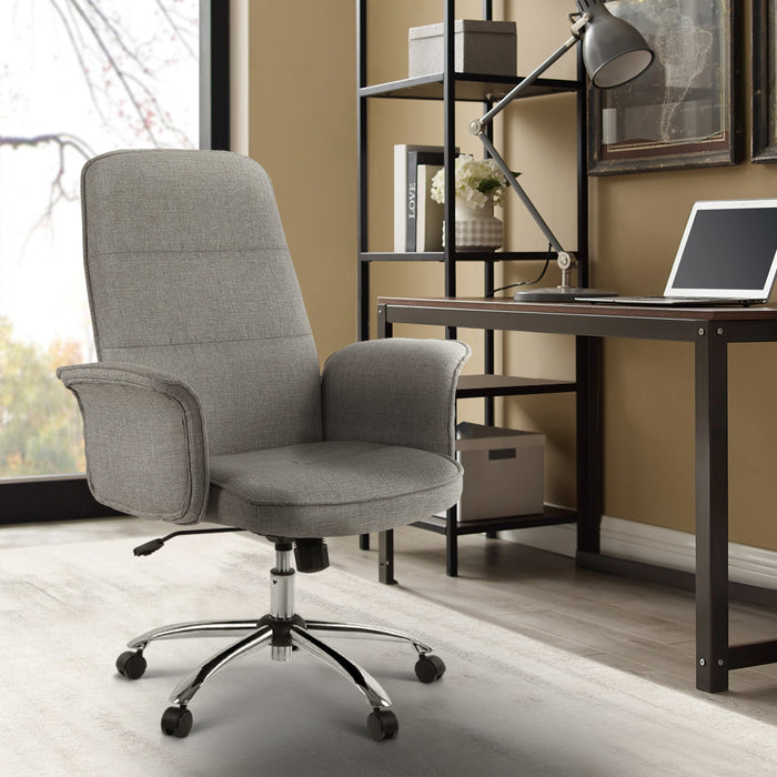 Fabric Office Chair Grey