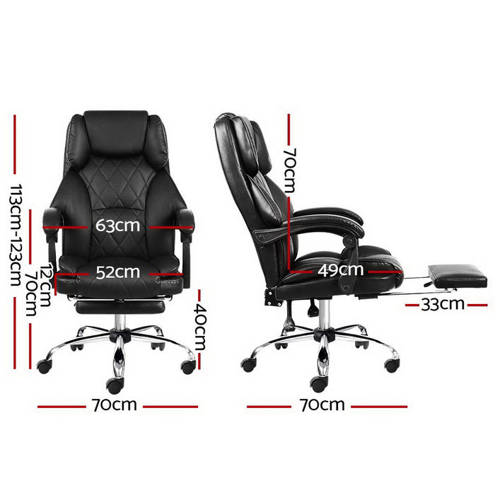 Office Chair Gaming Computer Executive Chairs Leather Seat Recliner