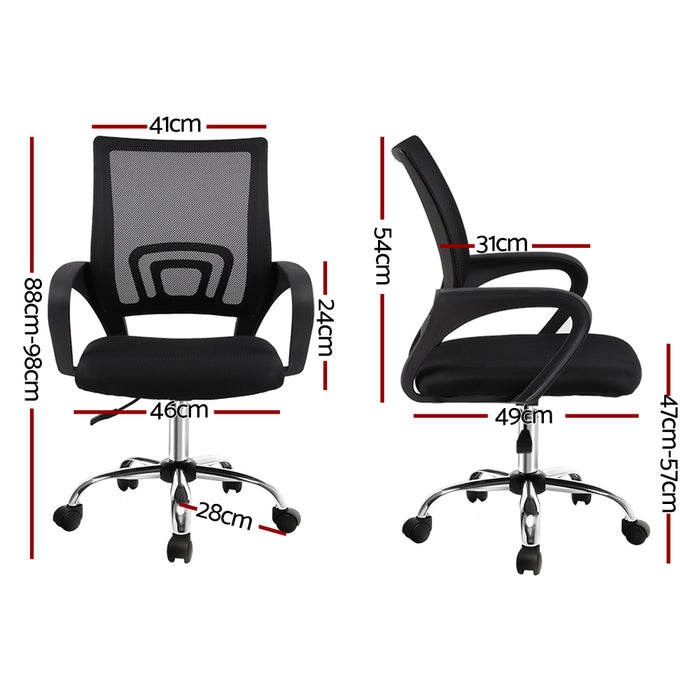 Office Chair Gaming Chair Computer Mesh Chairs Executive Mid Back Black